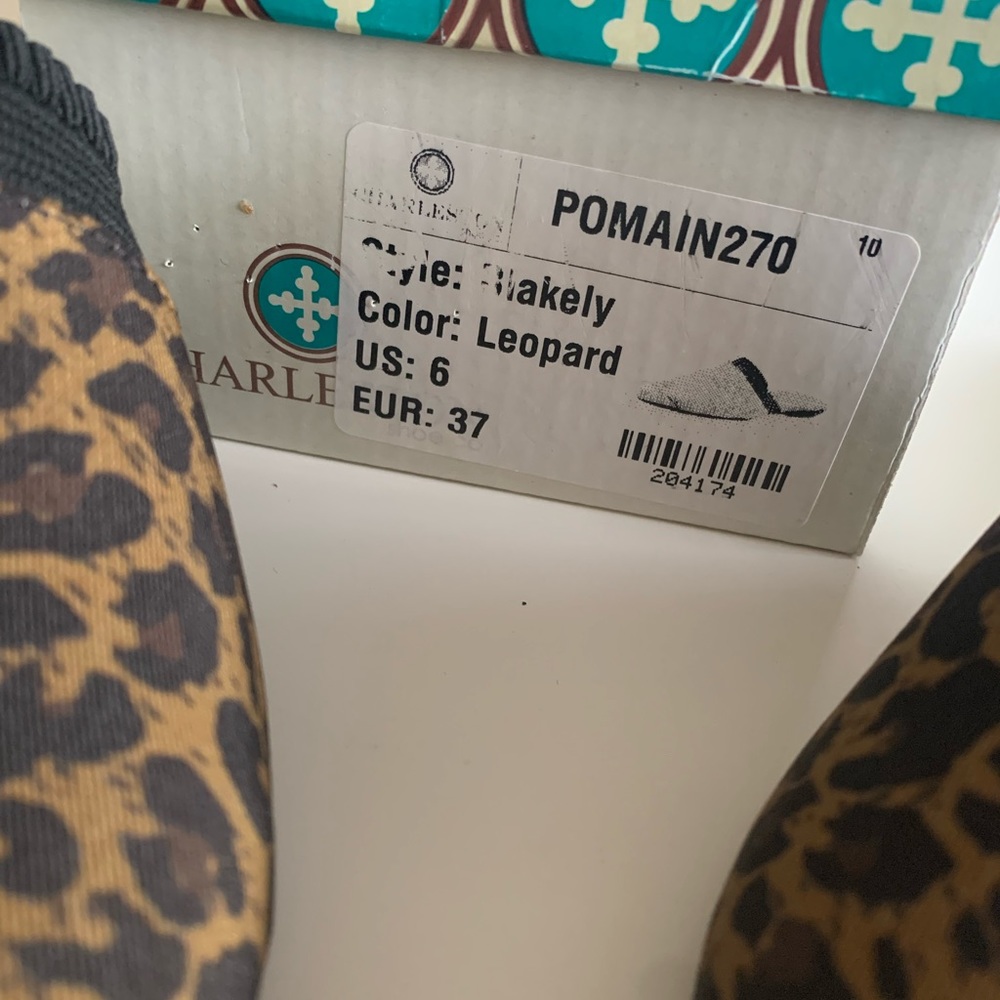 Charleston Shoe Co. - Leopard Print Mule - Size: 6 - Picture 3 of 5